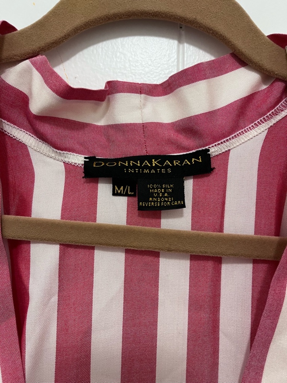Vintage Donna Karan Striped Robe - Picture 2 of 4